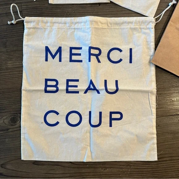 5 Pieces: Bundle of Clare V. Merci Beaucoup Drawstring Bags - Picture 2 of 6